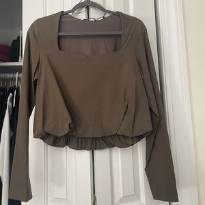 Zara square neck top